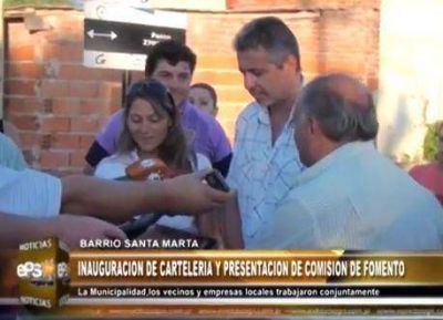 Andrea Pedroza preside la flamante comisi�n del barrio Plan Federal Santa Marta