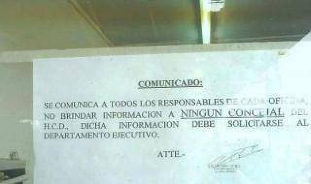 Pol�mica en Capit�n Sarmiento: Ostoich prohibi� dar informaci�n a concejales de la oposici�n