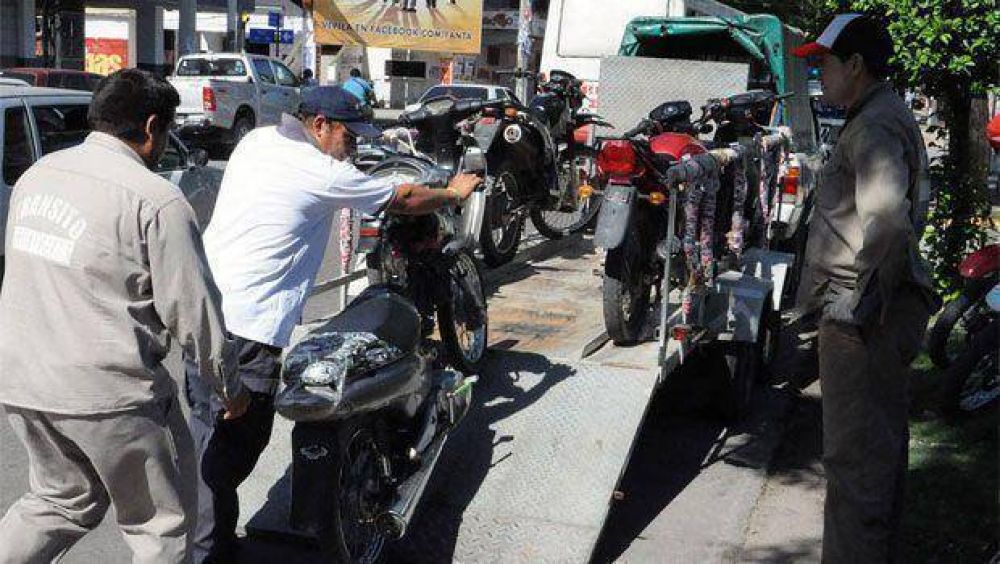 Incesante secuestro de motos en controles de tr�nsito