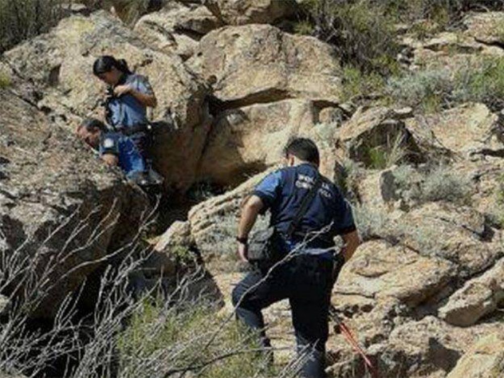 Encontraron muerto a un hombre en una cueva de un cerro de Potrerillos