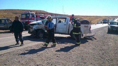 Un choque entre dos camionetas dej� como saldo dos heridos graves
