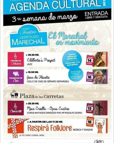 Contin�a la agenda cultural con grandes espect�culos en San Miguel