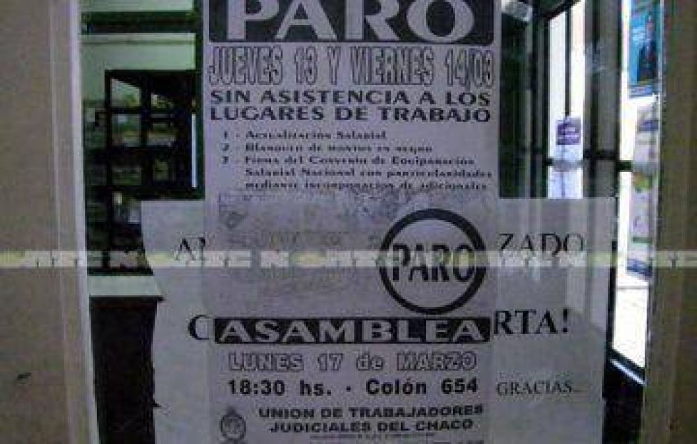 Alto acatamiento al paro judicial en el primer d�a de la medida de fuerza