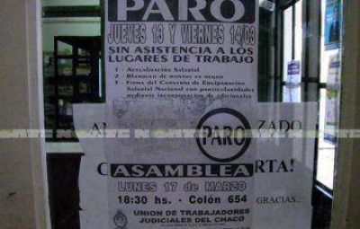 Alto acatamiento al paro judicial en el primer d�a de la medida de fuerza