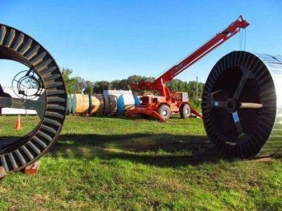 Llegan materiales para la mega obra el�ctrica Henderson-Pehuaj�