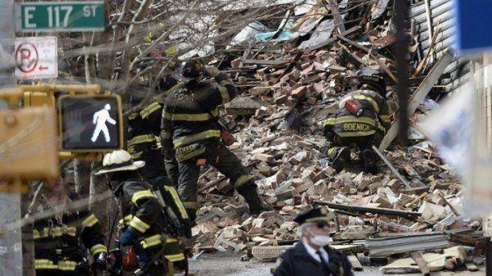 Ascienden a siete los muertos por la explosi�n y derrumbe en Manhattan