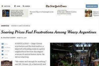 La inflaci�n argentina, en The New York Times