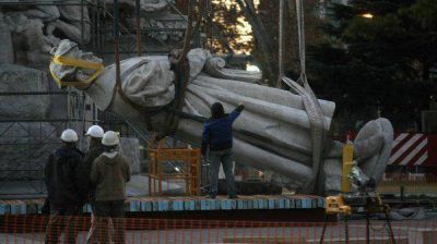 La Justicia aval� el accionar del Gobierno sobre el monumento a Crist�bal Col�n