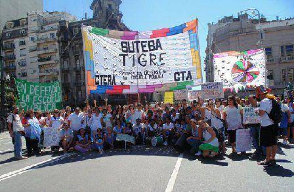 Los docentes de Tigre organizan un plan de lucha para el fin de semana 