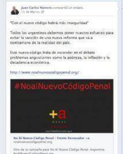 �Se confirma la alianza Romero - Massa? J.C.R. habla sobre el C�digo Penal...con el sello de Sergio Massa