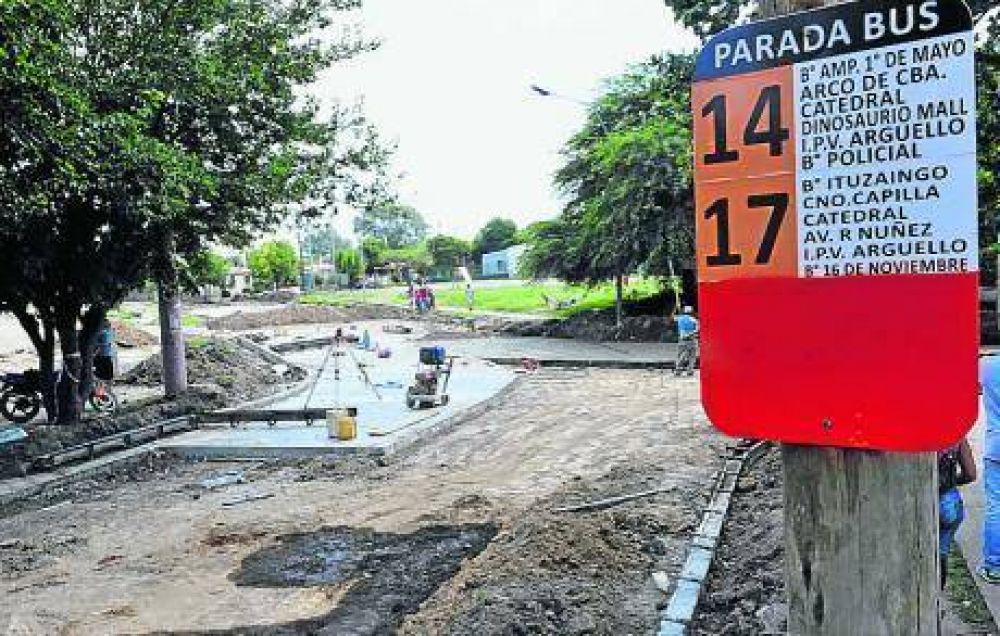 Cambian recorridos de �mnibus por calles rotas