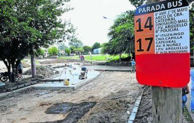 Cambian recorridos de �mnibus por calles rotas