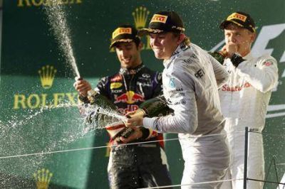 Nico Rosberg dio el golpe y se qued� con el Gran Premio de Australia
