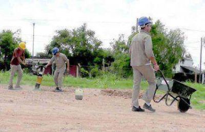 Trabajos preliminares para las otras 80 casas