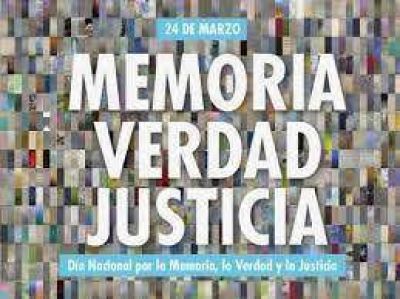Las actividades de la Semana de la Memoria, la Verdad y la Justicia comenzar�n el jueves
