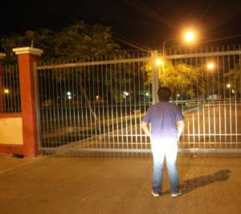 Parque de Rawson: otra vez adelantan la hora de cierre
