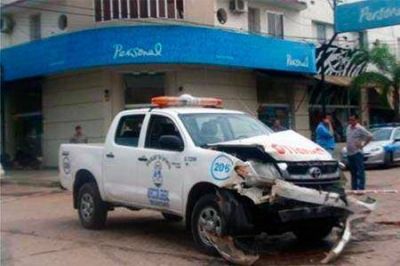 S�enz Pe�a: M�vil municipal protagoniz� un violento choque