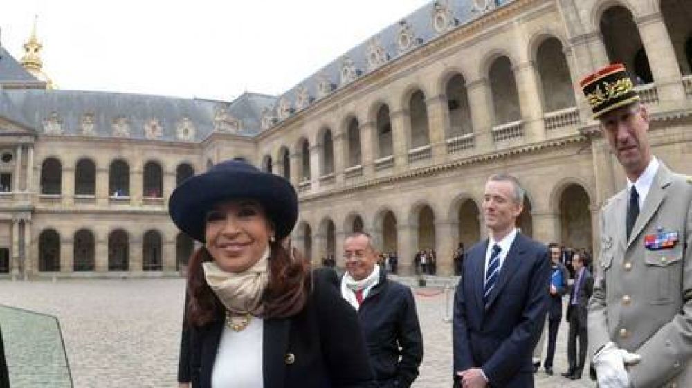 La Presidenta particip� de un homenaje a Napole�n Bonaparte