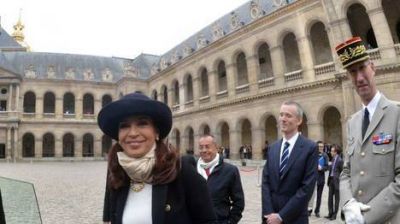 La Presidenta particip� de un homenaje a Napole�n Bonaparte