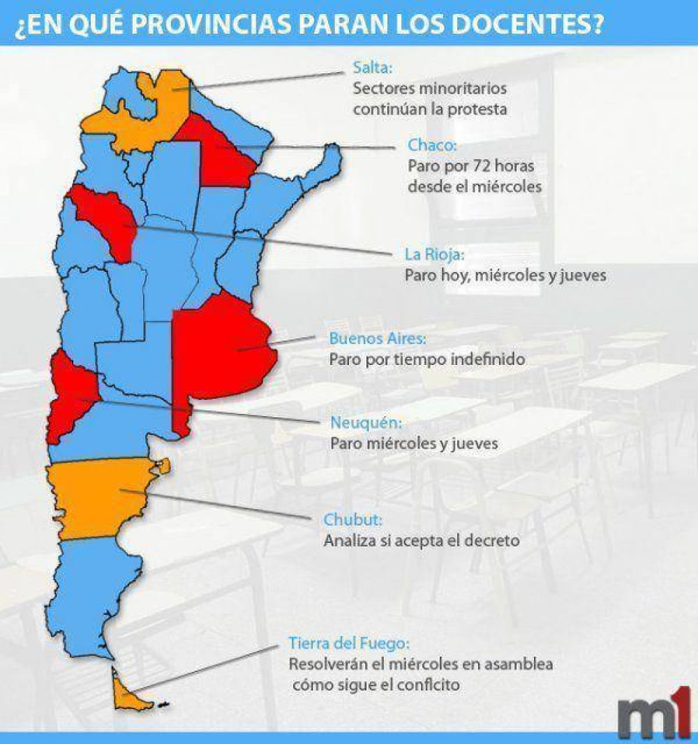 Cmo sigue el conflicto docente en las provincias