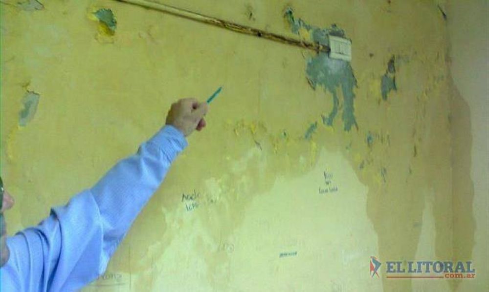 La lluvia evidencia problemas edilicios en las escuelas y preocupa a los directivos