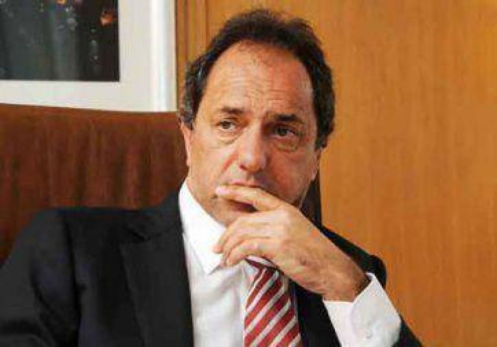 Scioli: "Tengo que poner toda mi tolerancia"