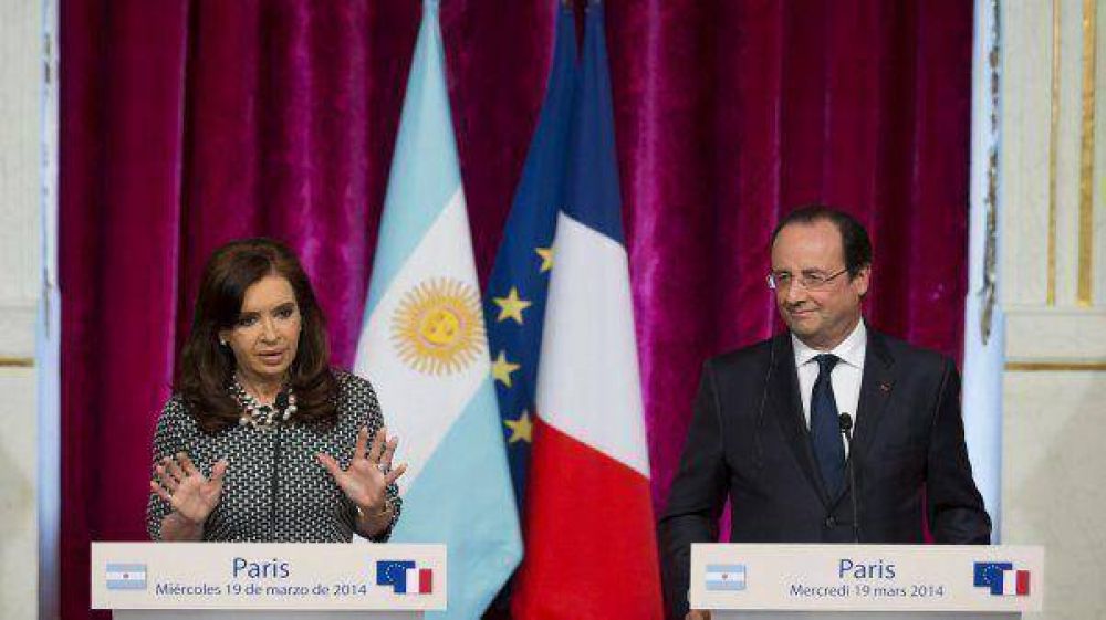 Cristina agradeci� el apoyo de Francia para negociar con el Club de Par�s