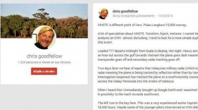 Misterio del avi�n: la teor�a de un veterano en Google+ que se volvi� viral