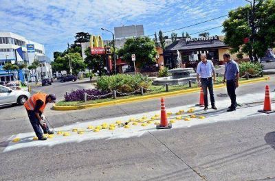 Nuevos reductores de velocidad y encauzadores para San Fernando