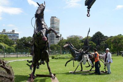 Con obras de Regazzoni se abre el Paseo de las Esculturas