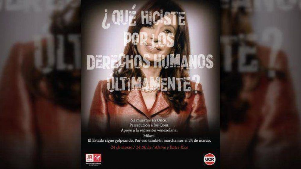 Interna en la UCR: Sanz aval� los afiches contra el kirchnerismo y Alfons�n los critic�