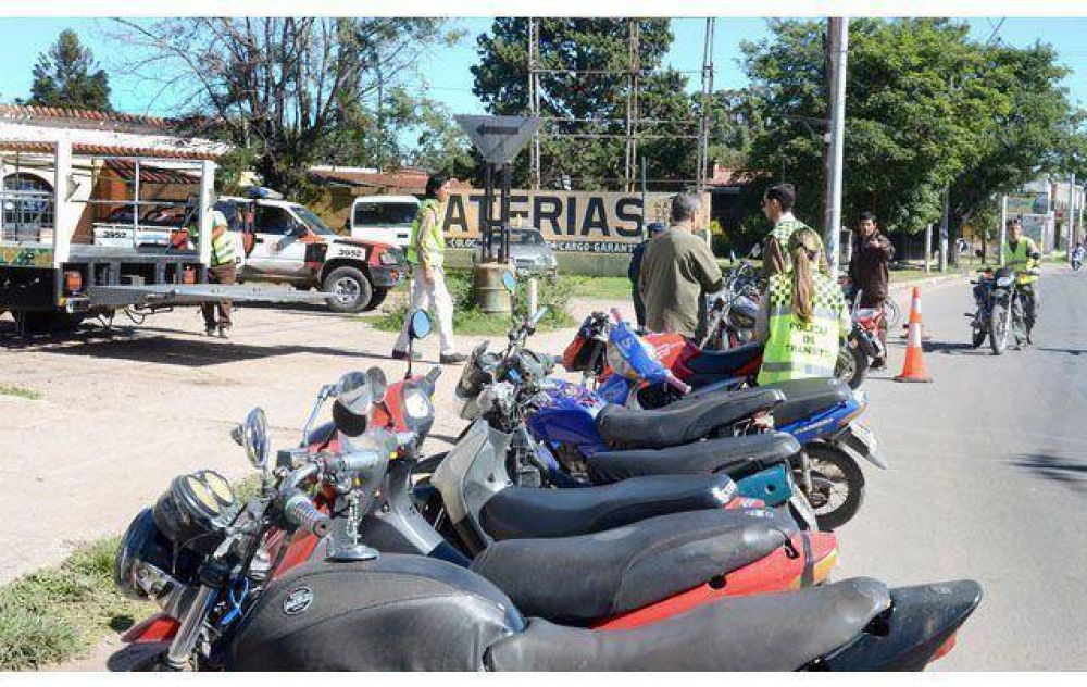 Secuestraron 220 motos en un operativo policial en C�rdoba