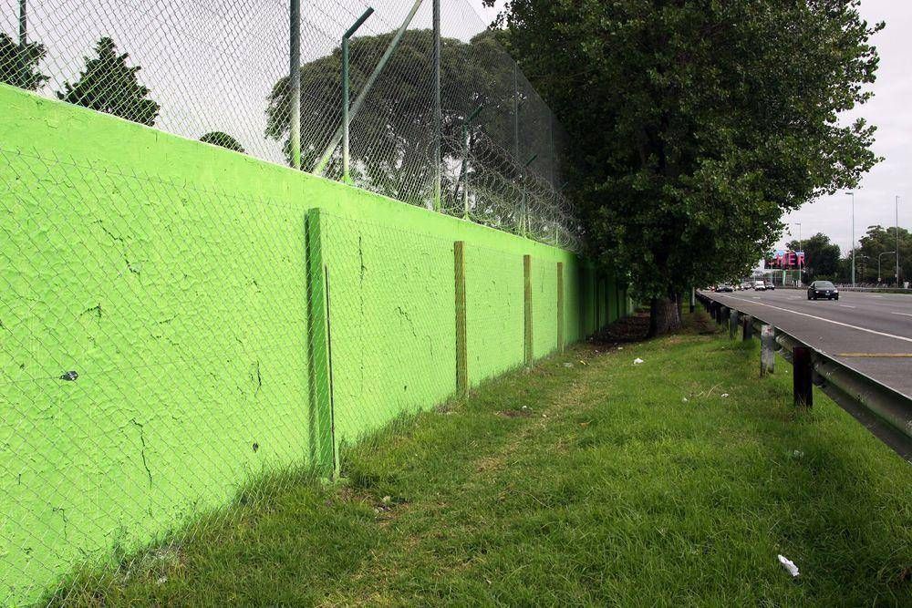 Est� arreglado el pared�n que fue vandalizado