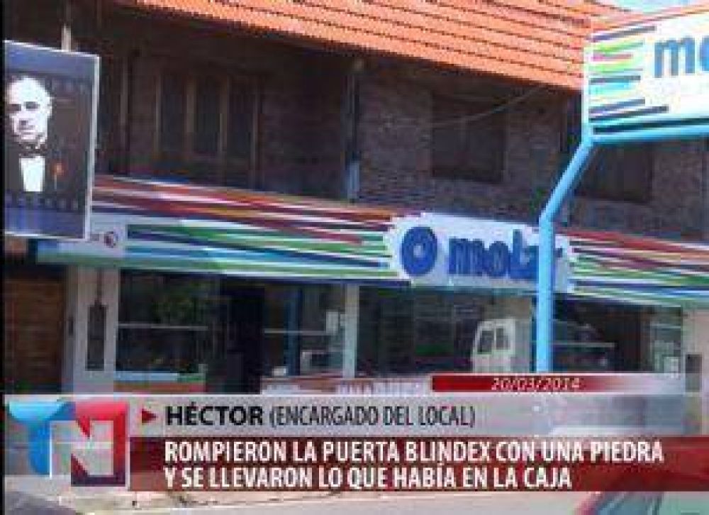 �Rompevidrios� robaron en la empresa Molar