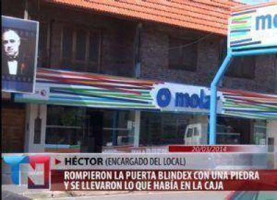 �Rompevidrios� robaron en la empresa Molar