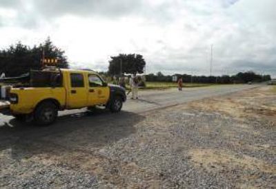 Comenzaron los trabajos en Ruta 1001