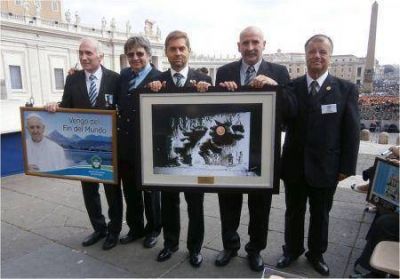 Sciurano y excombatientes se reunieron con el embajador en el Vaticano, Juan Pablo Cafiero