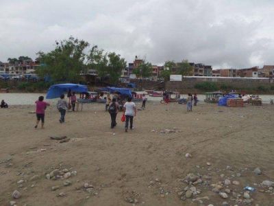 Los militares bolivianos, en la costa de Aguas Blancas