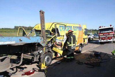 Fatal accidente sobre la ruta nacional N� 9. Un muerto