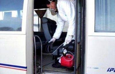 Desinfecci�n del transporte p�blico