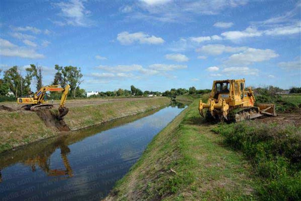 Avanzan las obras estructurales para evitar el riesgo de una nueva inundaci�n 