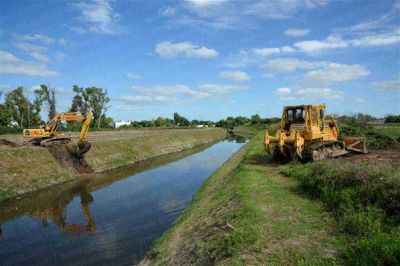 Avanzan las obras estructurales para evitar el riesgo de una nueva inundaci�n 