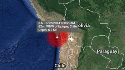 Un sismo de 5,9 grados sacude la costa norte de Chile