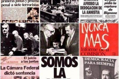 La UCR le dice �Nunca M�s al terrorismo de estado y Nunca M�s al autoritarismo�