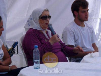 Hebe de Bonafini estuvo en Saladillo
