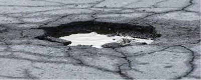 Los baches sobre toda la ciudad