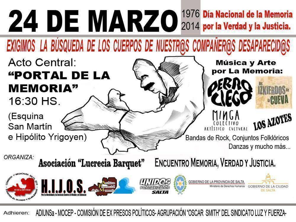 DIA DE LA MEMORIA: NI ODIO NI VENGANZA, SOLO VERDAD Y JUSTICIA