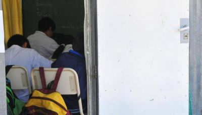 La escuela que pasar� 18 meses en aulas contenedores