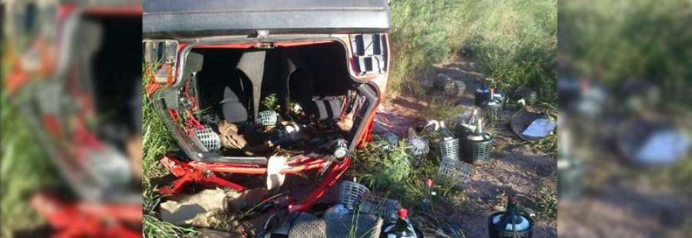 Mujer protagonista de un vuelco por ruta 38