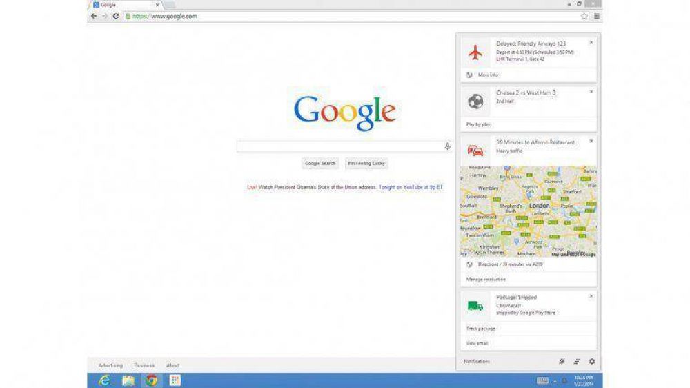Google Now aterriza en las computadoras